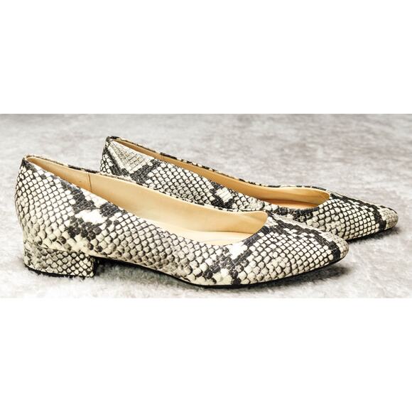 Easy Spirit Caldise Snake Print Leather Block Heel Shoes Womens Size 9 NWOB - Picture 9 of 15